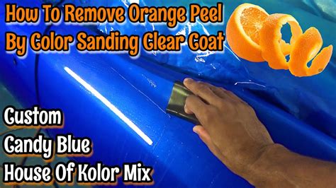 How do you remove orange peel sanding?